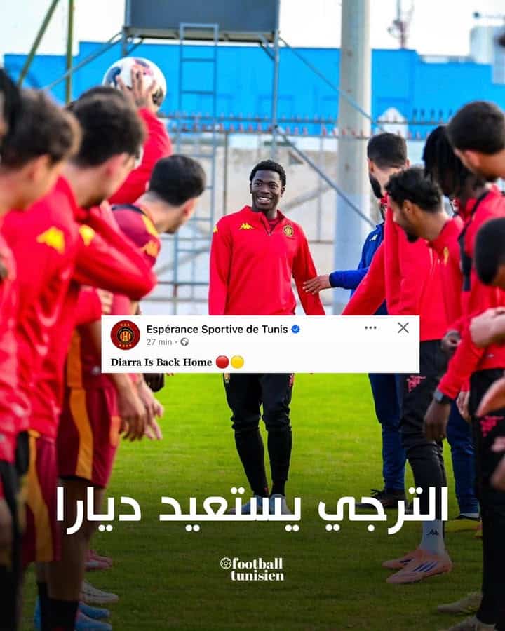 Le Stade Tunisien récupère Diara de l&rsquo;Avenir Sportif de Soliman