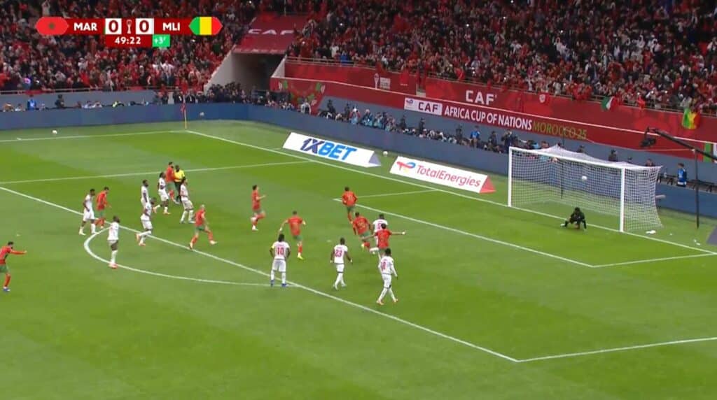 Le Maroc ouvre le score sur penalty