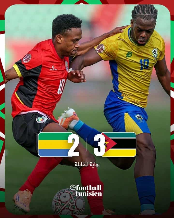 Mozambique bat Gabon 3-2 dans un match palpitant