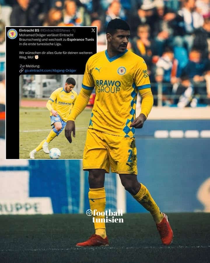 L&rsquo;Eintracht Braunschweig annonce le départ de Mohamed Dräger