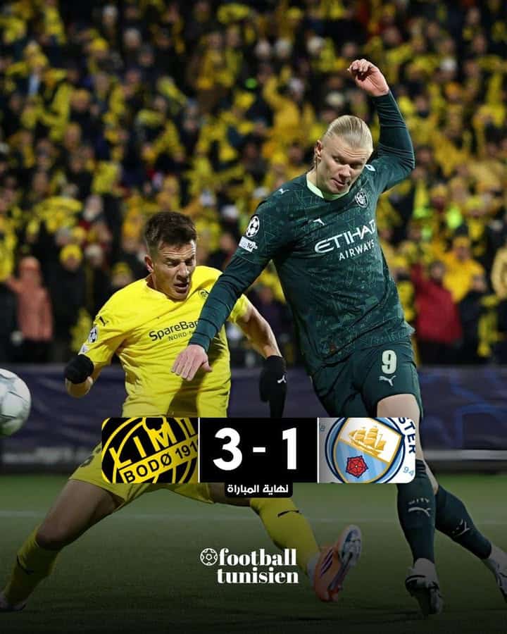 Bodo Glimt s&rsquo;impose face à Manchester City