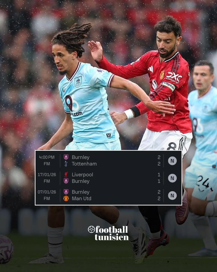 Bilan des trois derniers matchs de Burnley en Premier League