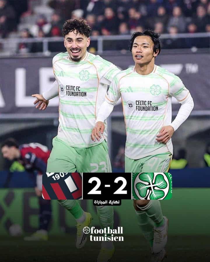 Celtic et Bologna se neutralisent en match amical