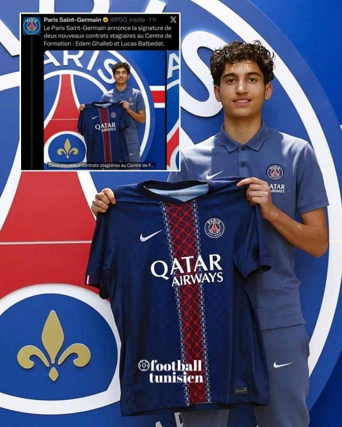 Le Paris Saint-Germain signe Adam Ghlab officiellement