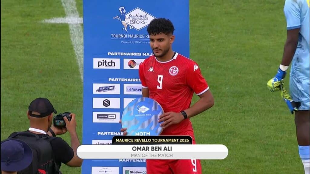 Omar Ben Ali brille lors du match Tunisie Congo