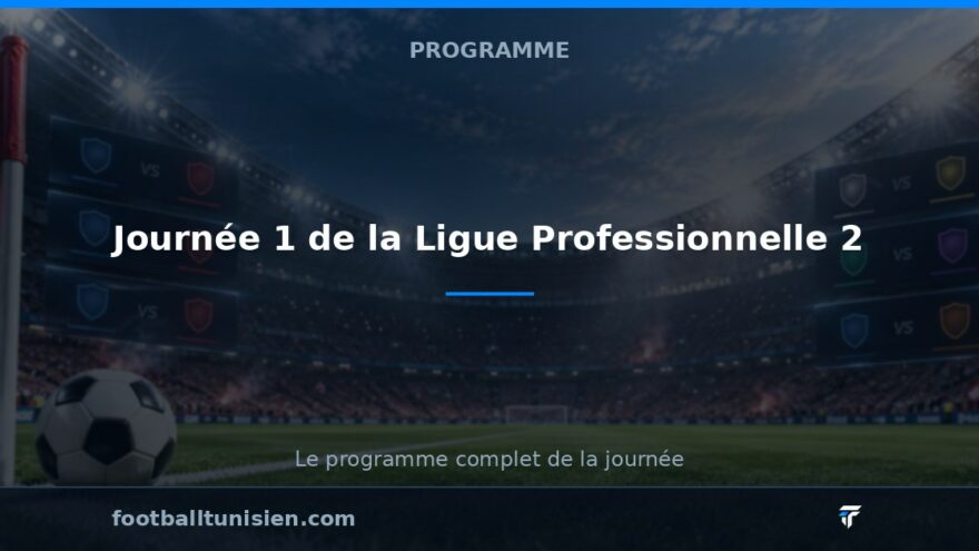 Journée 1 de la Ligue Professionnelle 2 : tous les matchs à venir