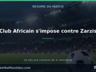 Club Africain s&rsquo;impose contre Zarzis
