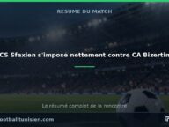 CS Sfaxien s&rsquo;impose nettement contre CA Bizertin