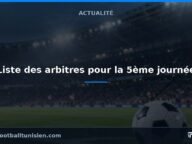 Ligue 1 : Liste des arbitres pour la 5ème journée