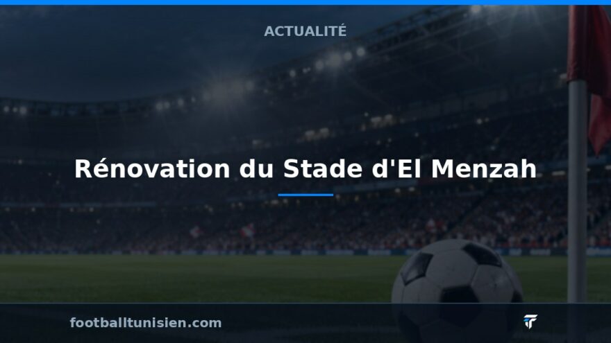 Rénovation du Stade d'El Menzah : Un Marché Remporté par une Entreprise Chinoise
