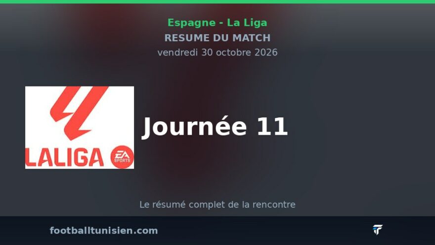 La Liga : Journée 11