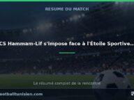 CS Hammam-Lif s&rsquo;impose face à l&rsquo;Étoile Sportive du Sahel (0-1)