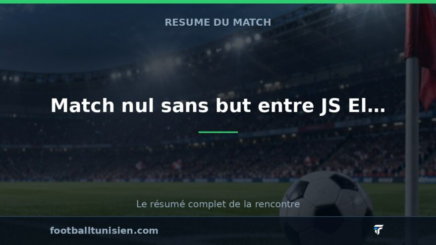Match nul sans but entre JS El Omrane et Avenir Sportif de la Marsa