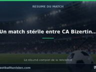 Un match stérile entre CA Bizertin et US Monastir