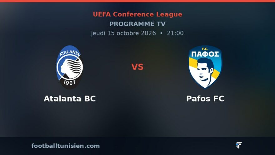 Atalanta BC - Pafos FC : sur quelle chaîne voir le match ?