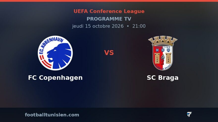 FC Copenhagen - SC Braga : sur quelle chaîne voir le match ?