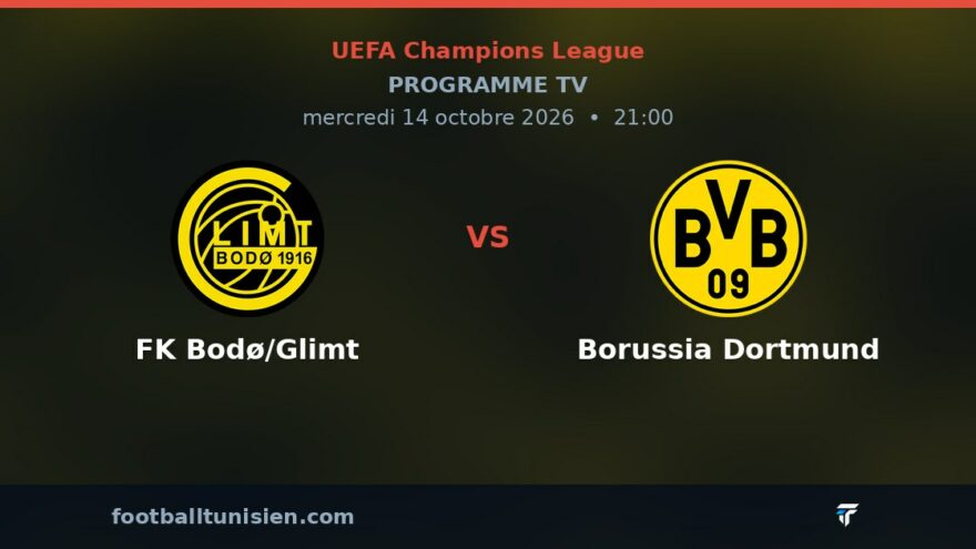 FK Bodø/Glimt - Borussia Dortmund : sur quelle chaîne voir le match ?