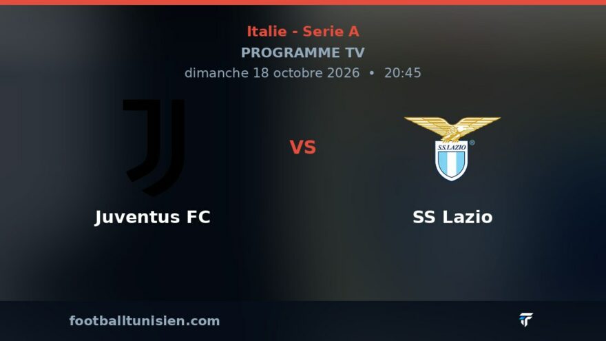 Juventus FC - SS Lazio : sur quelle chaîne voir le match ?