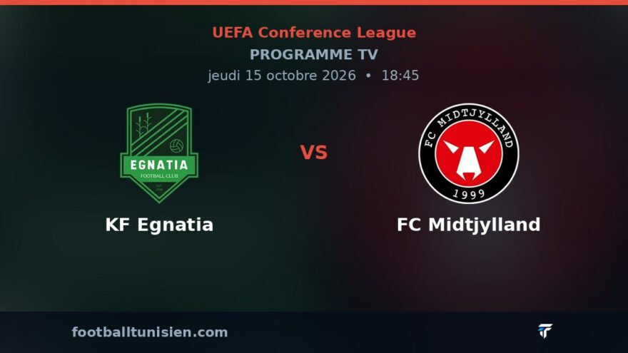 KF Egnatia - FC Midtjylland : sur quelle chaîne voir le match ?