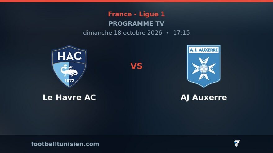 Le Havre AC - AJ Auxerre : sur quelle chaîne voir le match ?