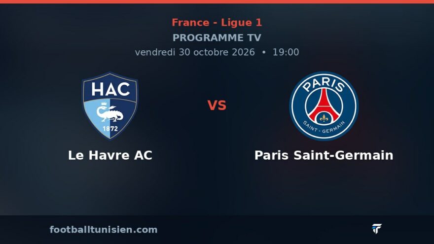 Le Havre AC - Paris Saint-Germain : sur quelle chaîne voir le match ?