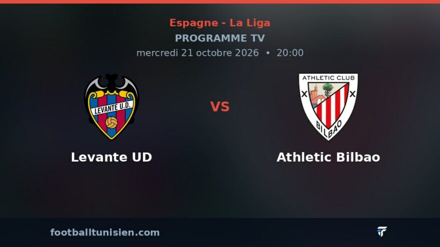 Levante UD - Athletic Bilbao : sur quelle chaîne voir le match ?