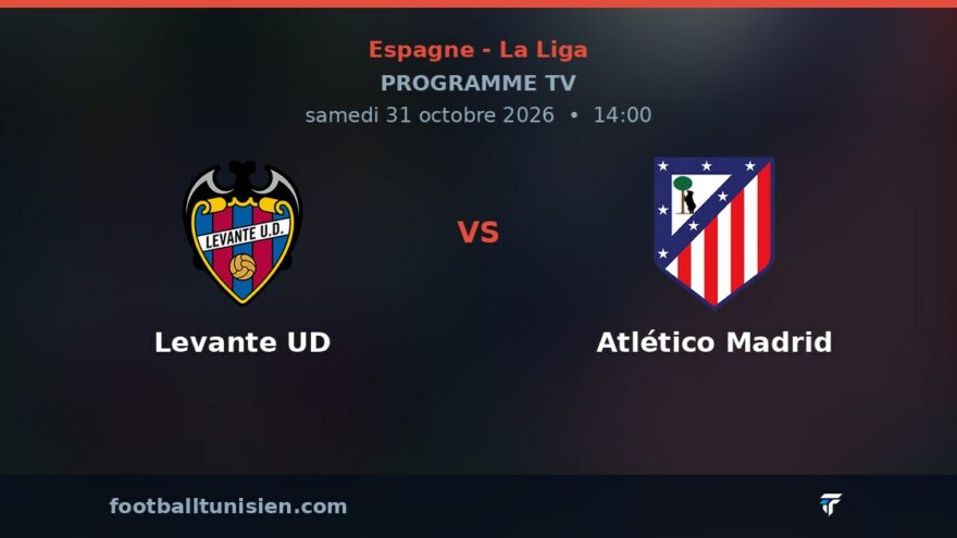 Levante UD - Atlético Madrid : sur quelle chaîne voir le match ?
