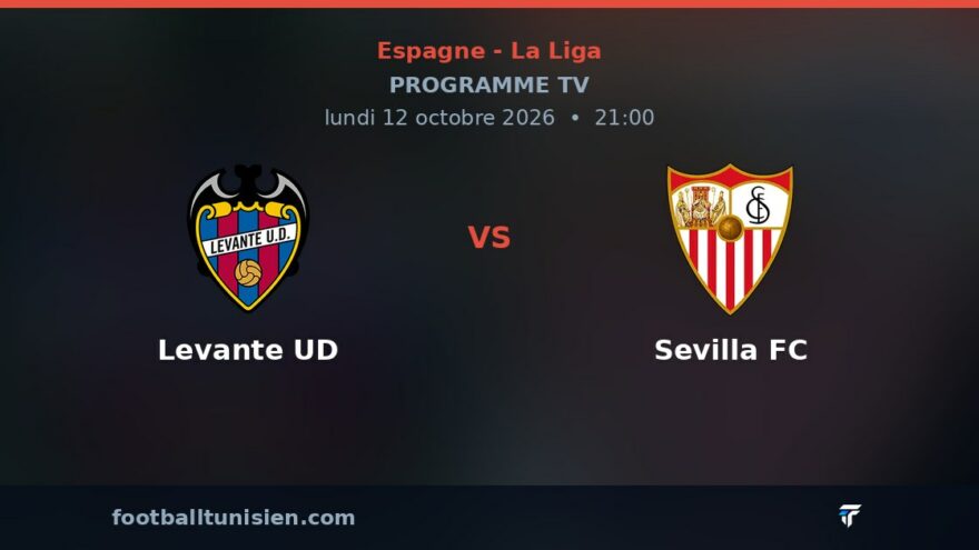 Levante UD - Sevilla FC : sur quelle chaîne voir le match ?