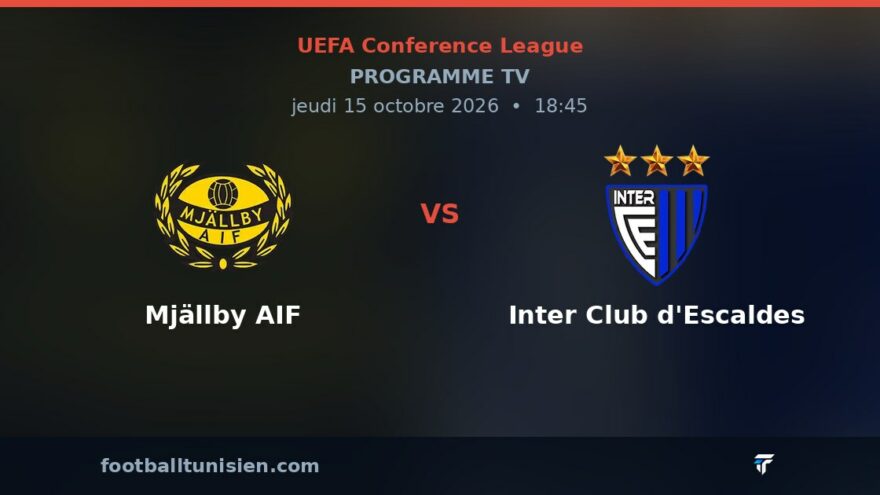 Mjällby AIF - Inter Club d'Escaldes : sur quelle chaîne voir le match ?