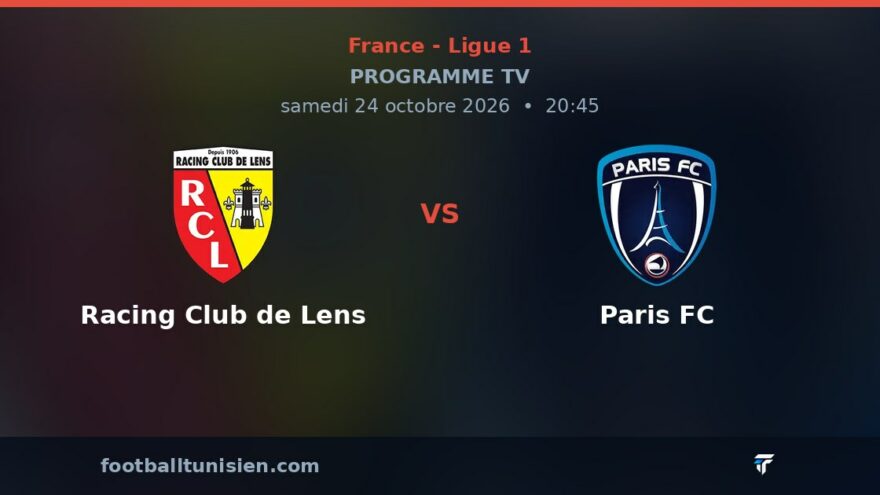 Racing Club de Lens - Paris FC : sur quelle chaîne voir le match ?