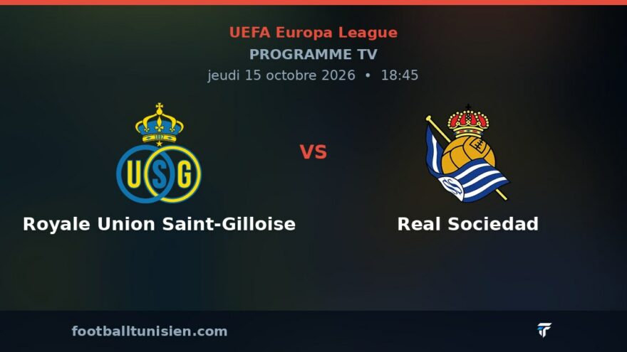 Royale Union Saint-Gilloise - Real Sociedad : sur quelle chaîne voir le match ?