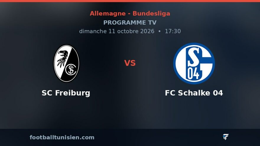 SC Freiburg - FC Schalke 04 : sur quelle chaîne voir le match ?