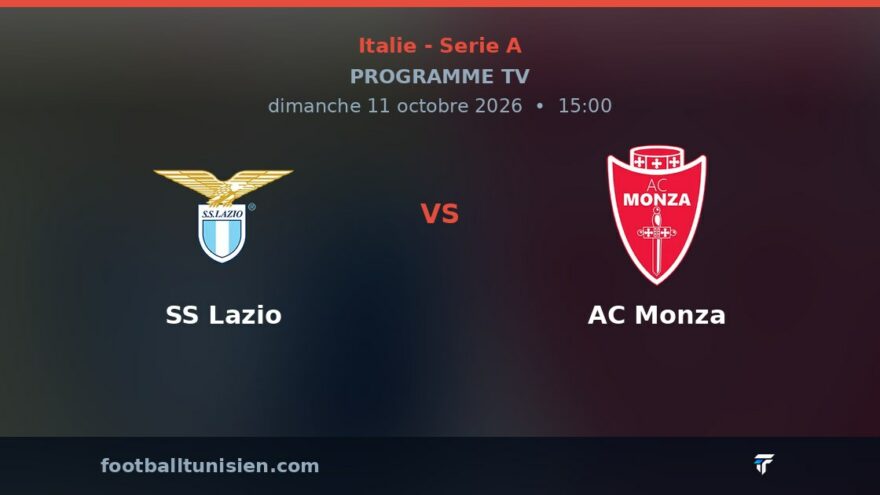 SS Lazio - AC Monza : sur quelle chaîne voir le match ?