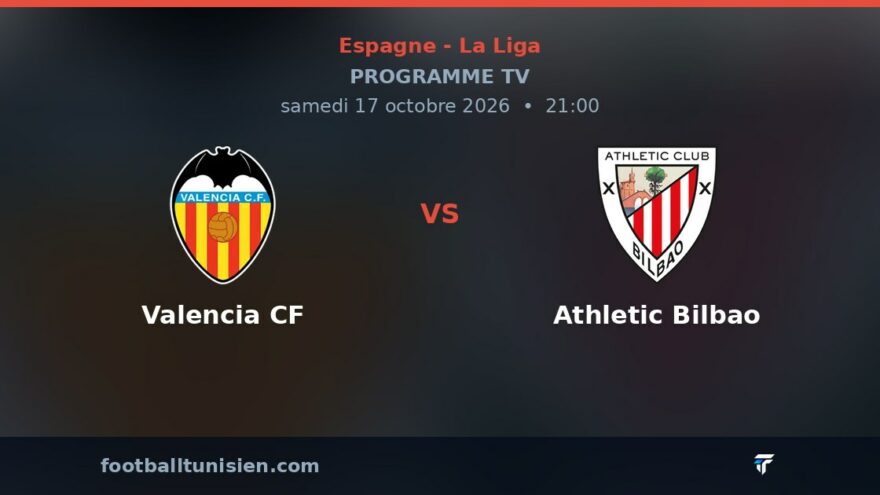Valencia CF - Athletic Bilbao : sur quelle chaîne voir le match ?